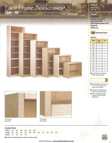 face frame bookcases
