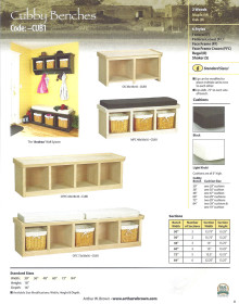 cubby benches