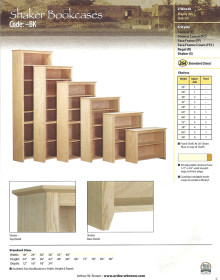 shaker bookcases