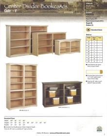 center divider bookcases