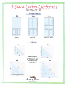 3 sided corner cabinets