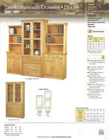 bookcases with drawers - doors