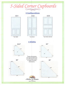 5 sided corner cabinets