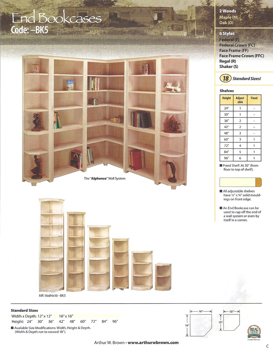 end bookcases