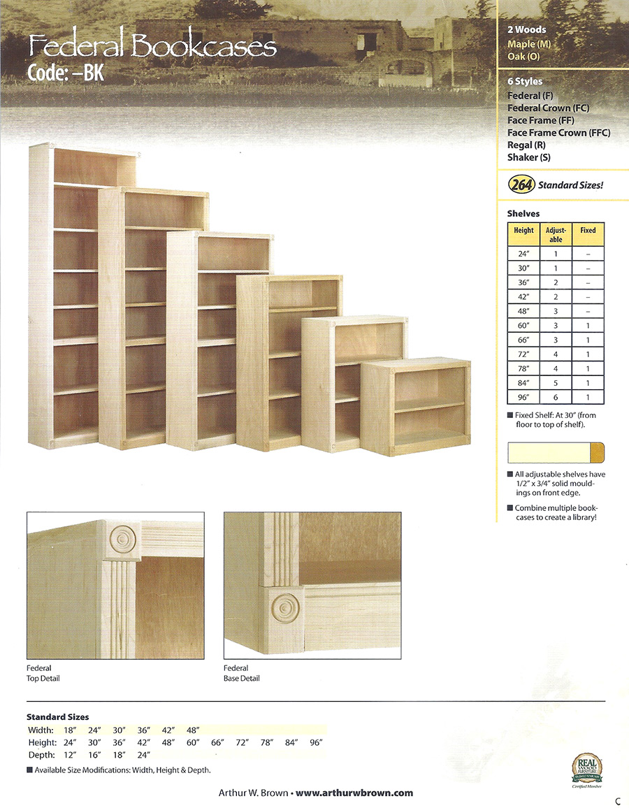 federal bookcases